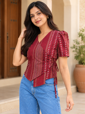 Riva Ruby Printed Trendy Top