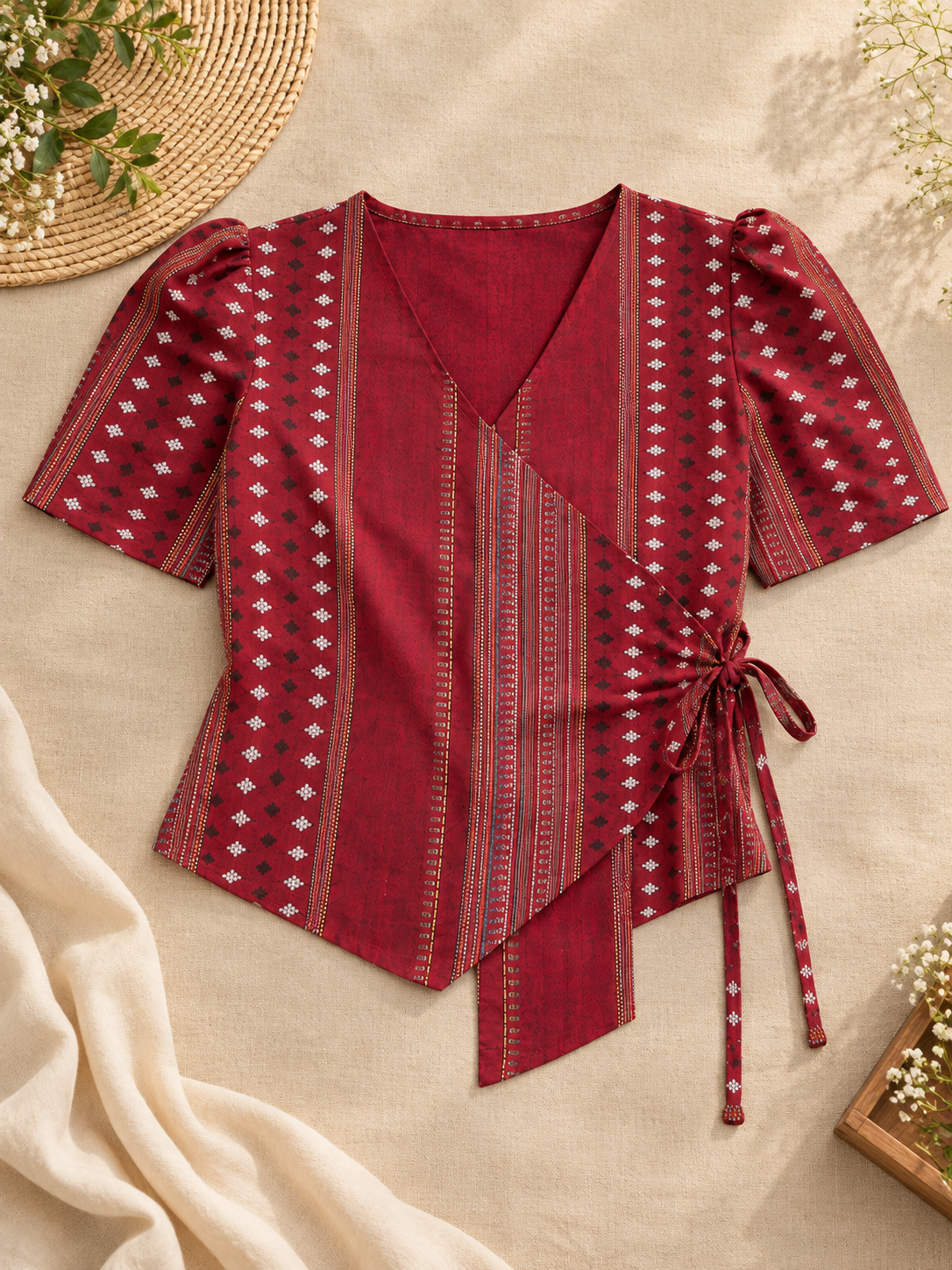 Riva Ruby Printed Trendy Top