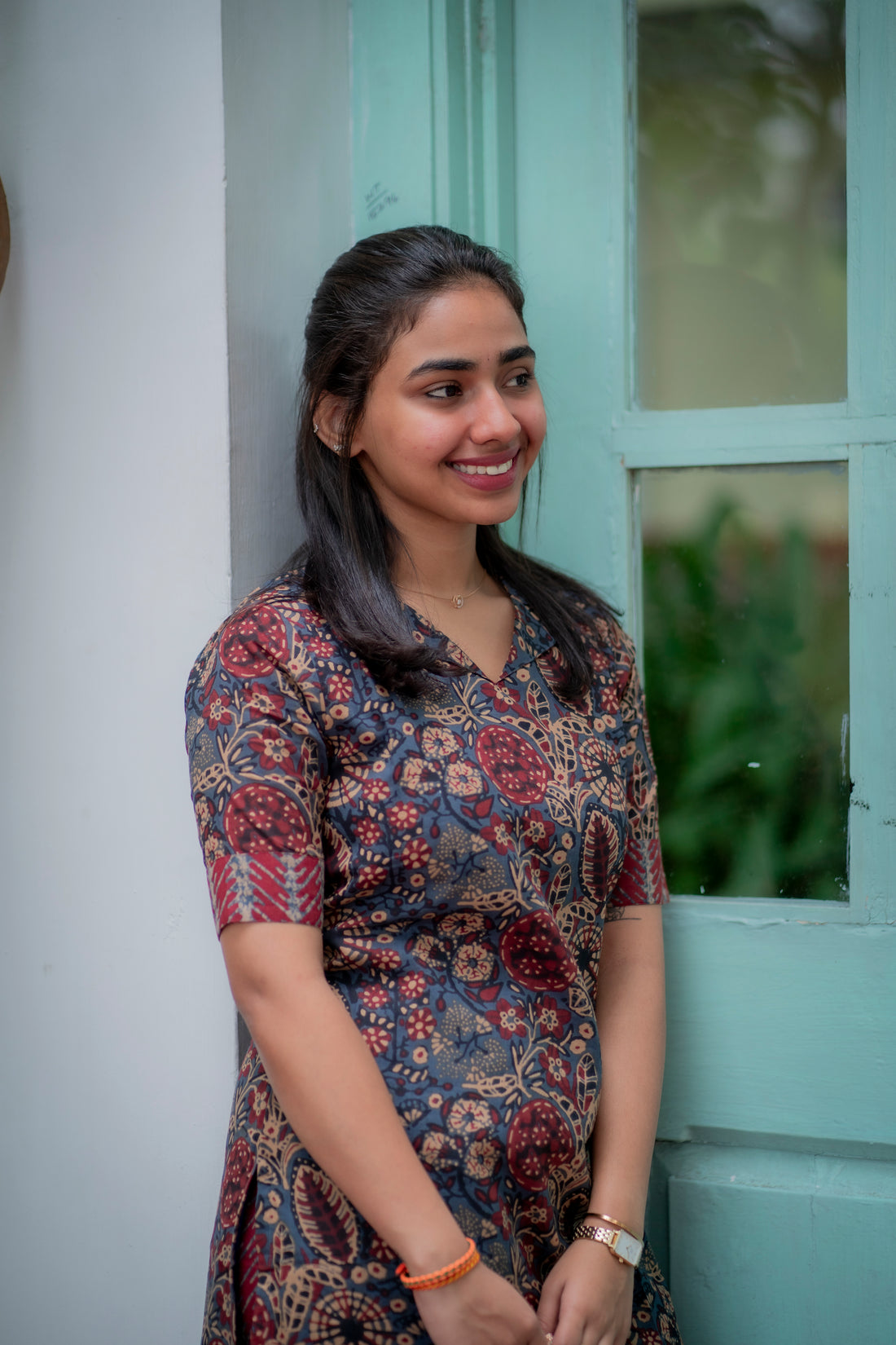 Ajrakh-Inspired Cotton Kurta Set