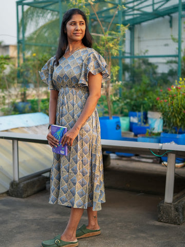 Aira Blue  Dress