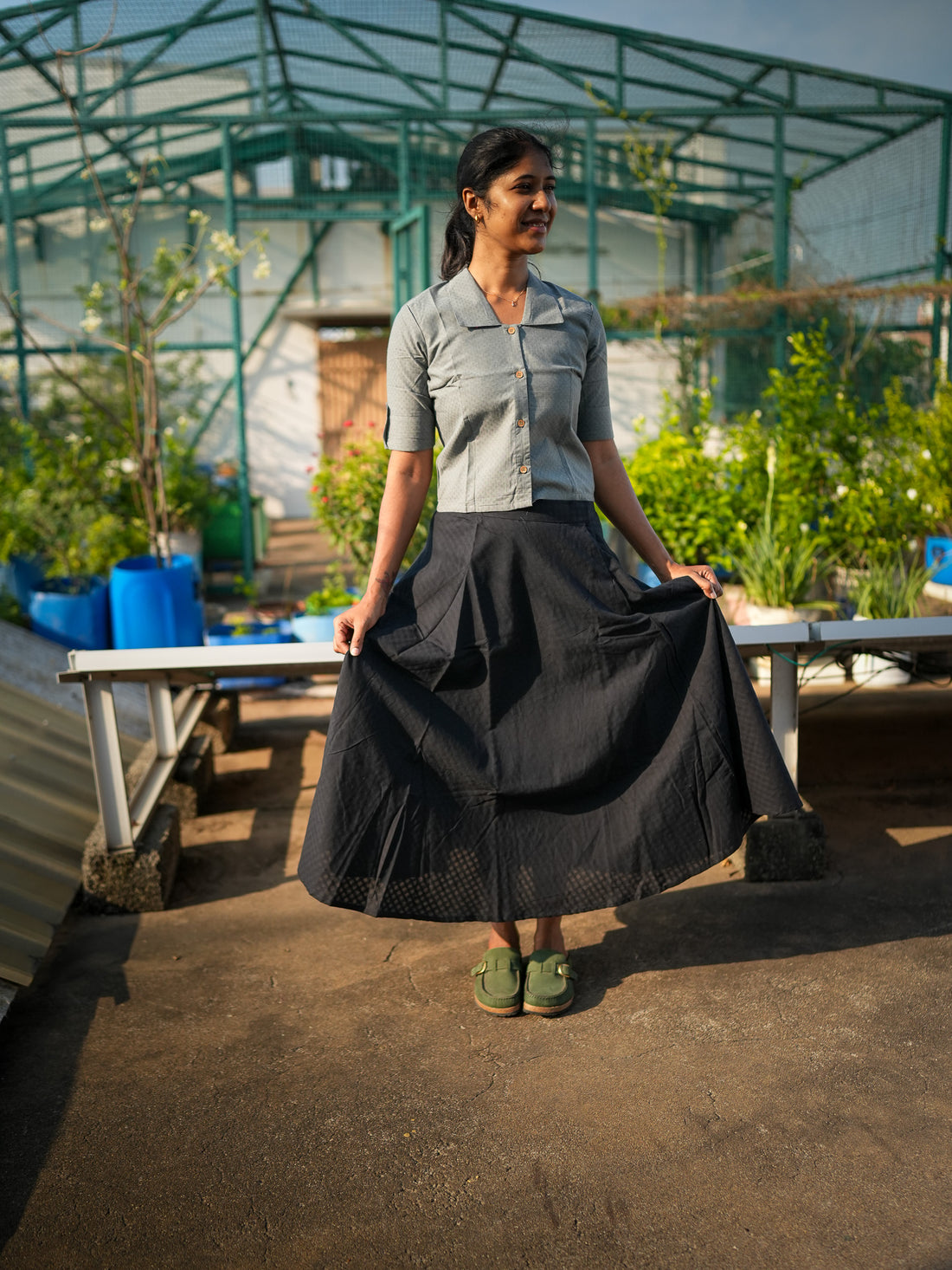 Slate Muse Skirt Set