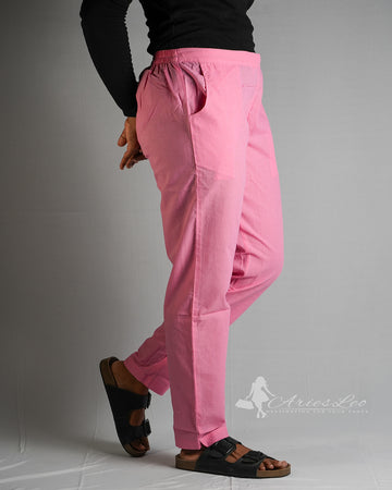 Plain straight cut pant -LIGHT PINK