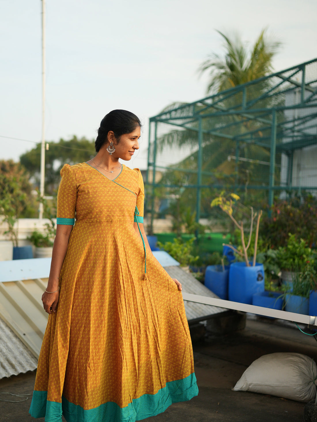 Nila Mustard  Anarkali