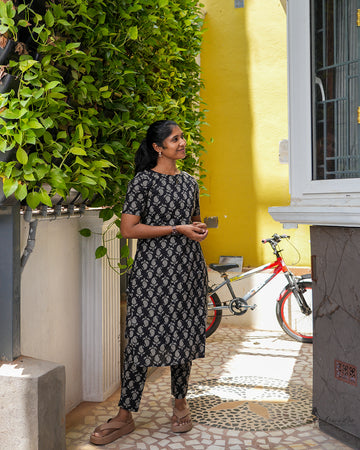 Noir Bloom Office-Wear Co-ord