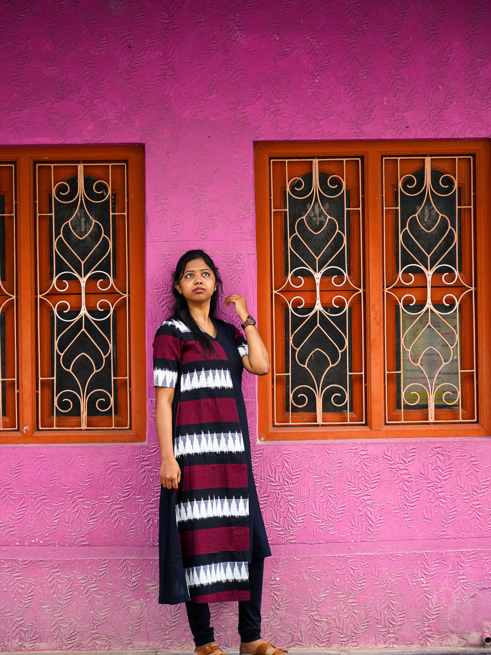 Ikat Pure Cotton Kurti