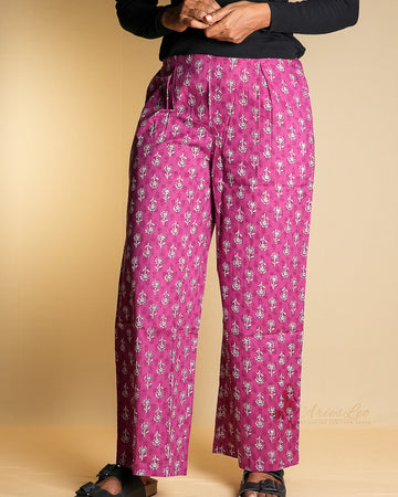 Printed Palazo - PINK FLORAL