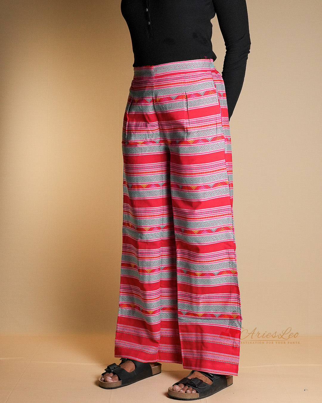 JAQUARD PINK LINE