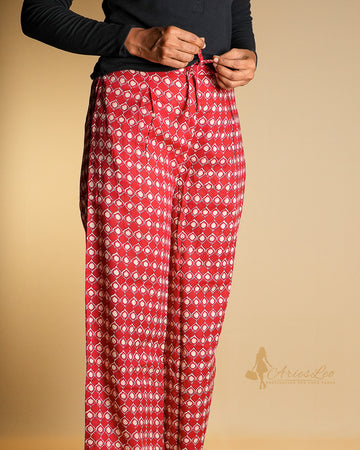 Printed Palazo - RED